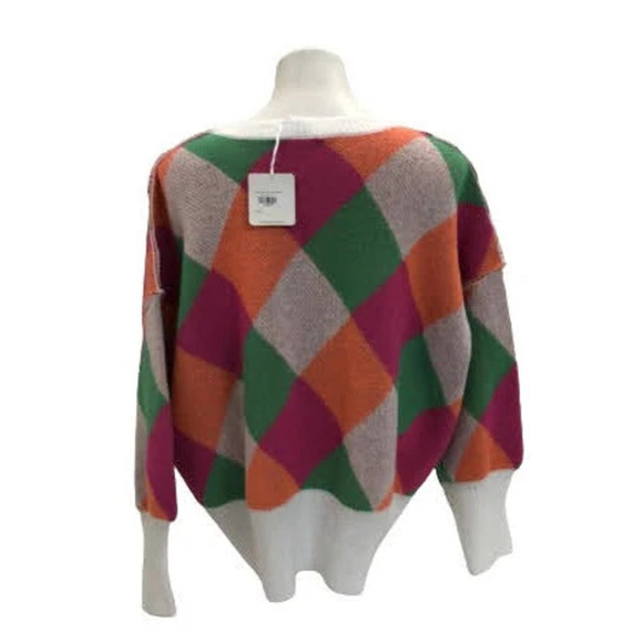 Women's Sweater XL Pink Orange - Picture 2 of 3